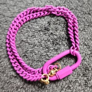 Alexa Rae Vibrant Pink Chain Bracelet